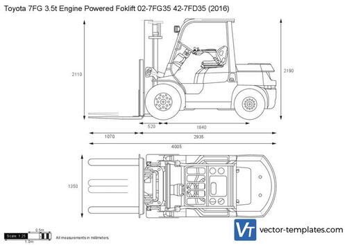 Toyota 7FG 3.5t Engine Powered Foklift 02-7FG35 42-7FD35