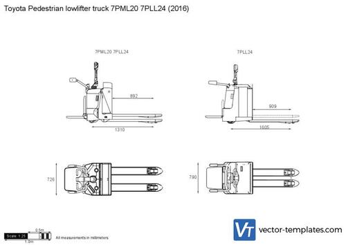 Toyota Pedestrian lowlifter truck 7PML20 7PLL24