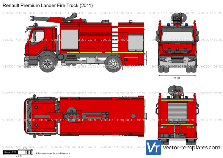 Renault Premium Lander Fire Truck