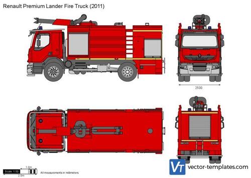 Renault Premium Lander Fire Truck