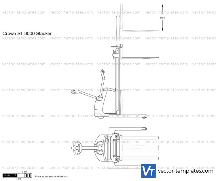 Crown ST 3000 Stacker