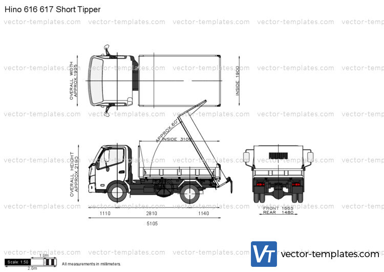 Hino 616 617 Short Tipper