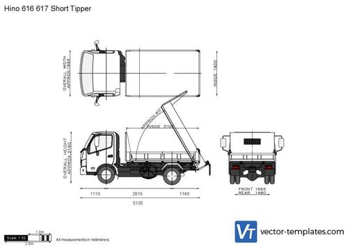 Hino 616 617 Short Tipper