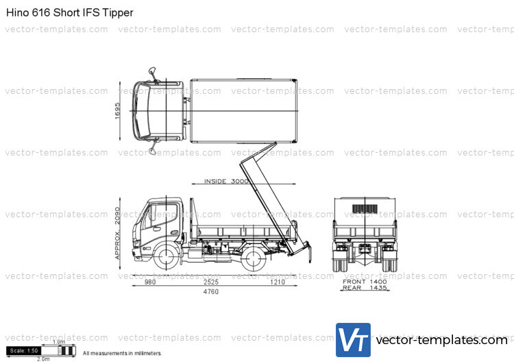 Hino 616 Short IFS Tipper