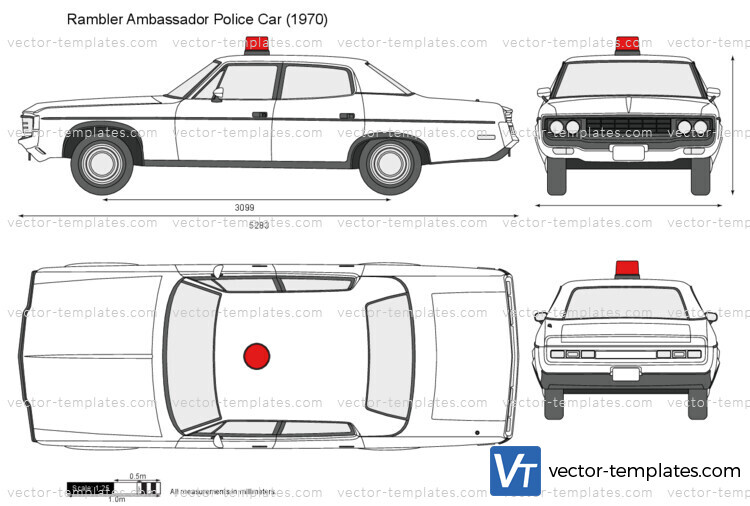 Rambler Ambassador Police Car