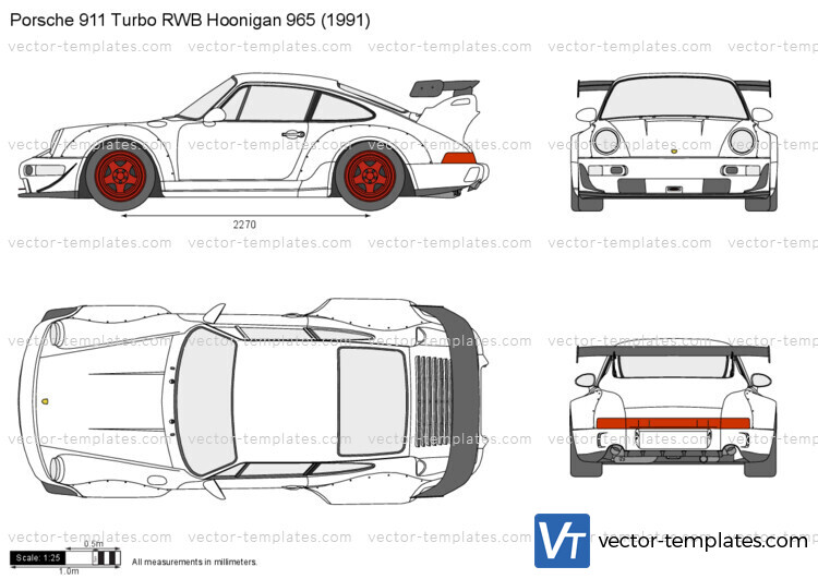 Porsche 911 Turbo RWB Hoonigan 965