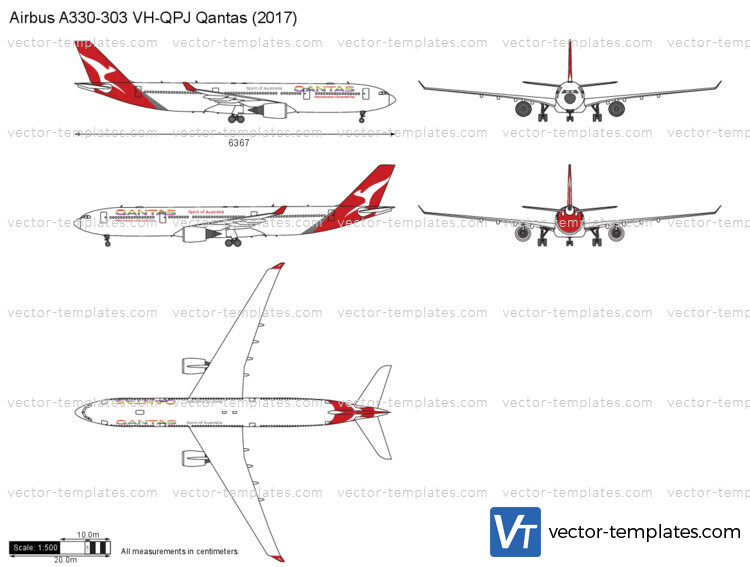 Airbus A330-303 VH-QPJ Qantas