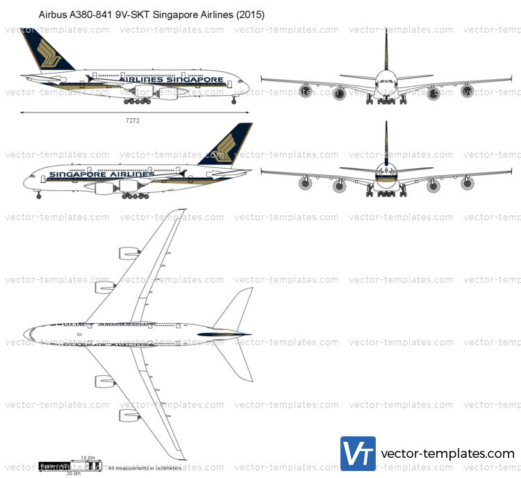 Airbus A380-841 9V-SKT Singapore Airlines