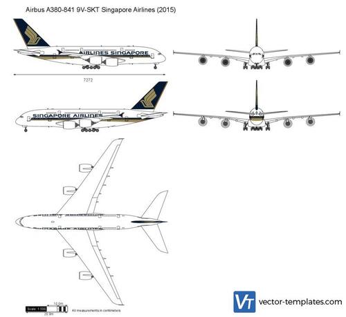 Airbus A380-841 9V-SKT Singapore Airlines