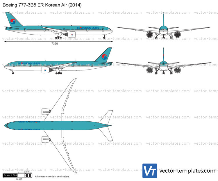 Boeing 777-3B5 ER Korean Air