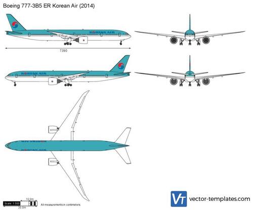 Boeing 777-3B5 ER Korean Air