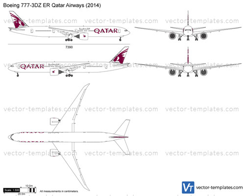 Boeing 777-3DZ ER Qatar Airways