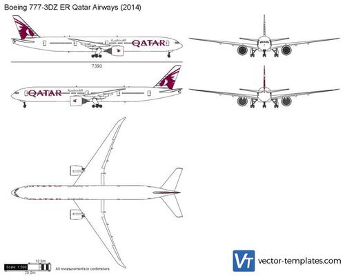 Boeing 777-3DZ ER Qatar Airways