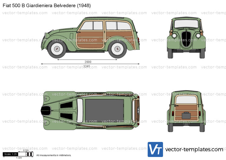 Fiat 500 B Giardieniera Belvedere