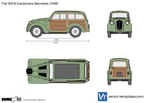 Fiat 500 B Giardieniera Belvedere