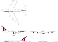 Airbus A380-861 Qatar Airways