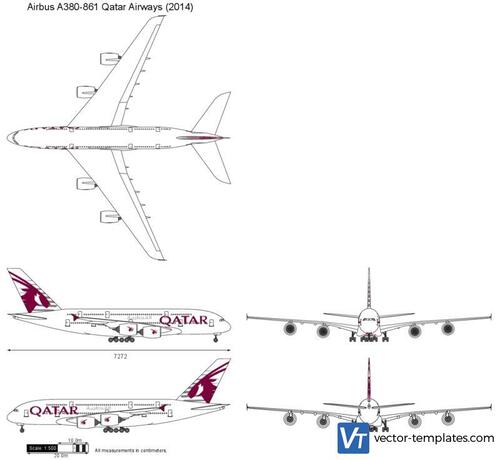 Airbus A380-861 Qatar Airways