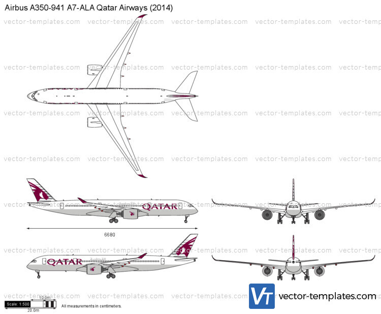 Airbus A350-941 A7-ALA Qatar Airways