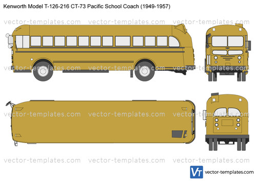 Kenworth Model T-126-216 CT-73 Pacific School Coach