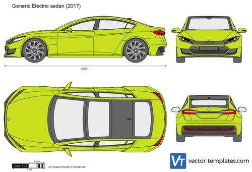 Generic Electric sedan