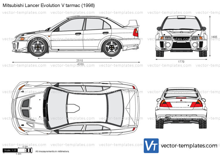 Mitsubishi Lancer Evolution V tarmac