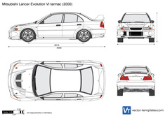 Mitsubishi Lancer Evolution VI tarmac