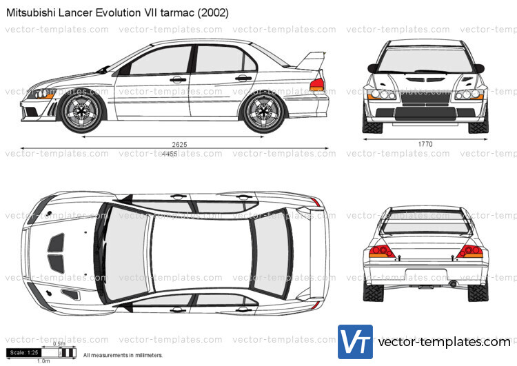 Mitsubishi Lancer Evolution VII tarmac