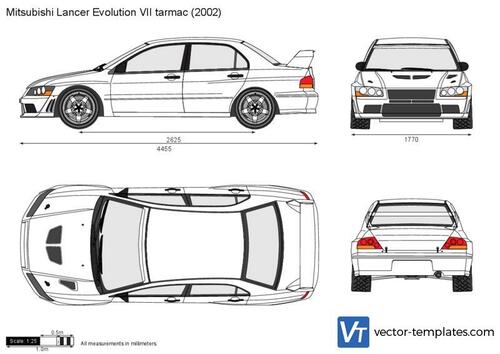 Mitsubishi Lancer Evolution VII tarmac