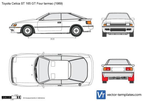 Toyota Celica ST 165 GT Four tarmac