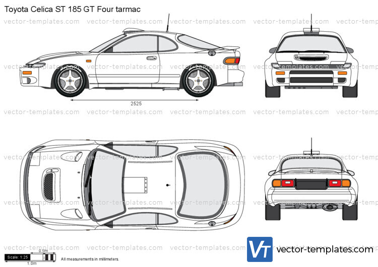 Toyota Celica ST 185 GT Four tarmac