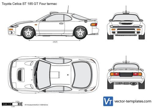 Toyota Celica ST 185 GT Four tarmac