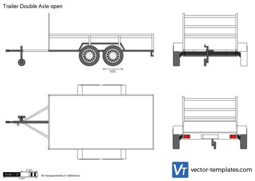 Trailer Double Axle open