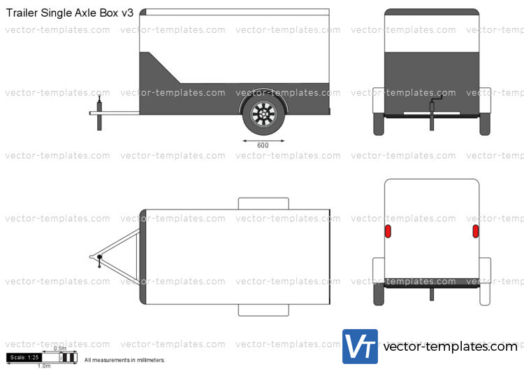 Trailer Single Axle Box v3