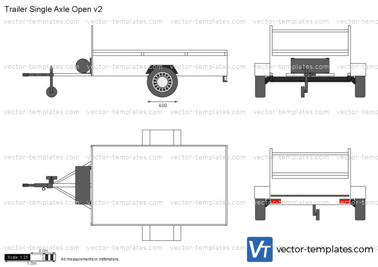 Trailer Single Axle Open v2