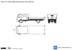 Hino 717 Crew Tipper Rear Dump Truck
