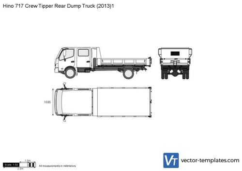 Hino 717 Crew Tipper Rear Dump Truck