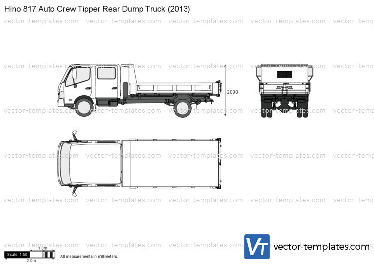 Hino 817 Auto Crew Tipper Rear Dump Truck