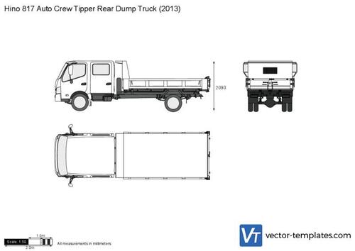 Hino 817 Auto Crew Tipper Rear Dump Truck