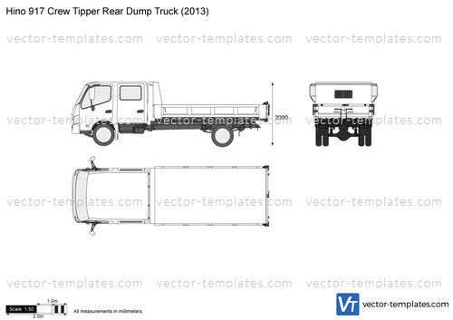 Hino 917 Crew Tipper Rear Dump Truck