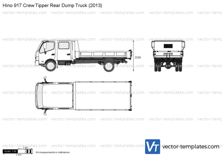 Hino 917 Crew Tipper Rear Dump Truck