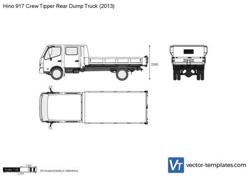 Hino 917 Crew Tipper Rear Dump Truck