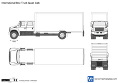 International Box Truck Quad Cab