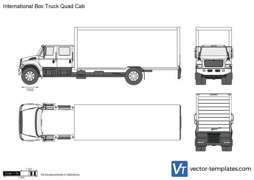 International Box Truck Quad Cab