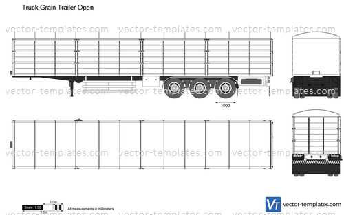 Truck Grain Trailer Open