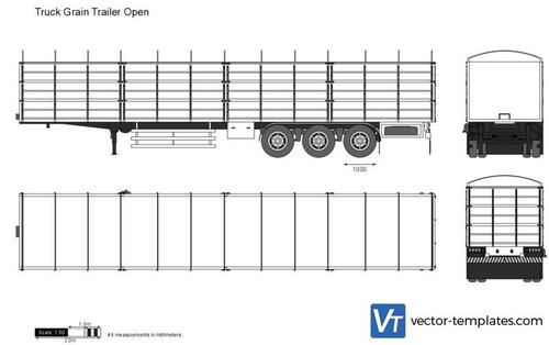 Truck Grain Trailer Open