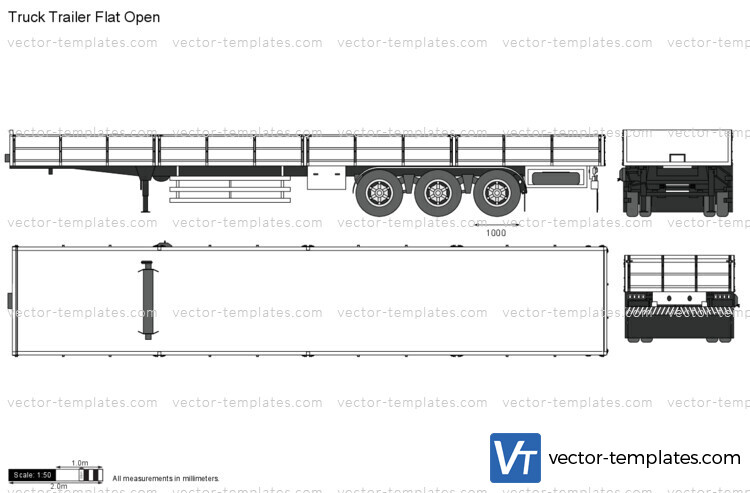 Truck Trailer Flat Open