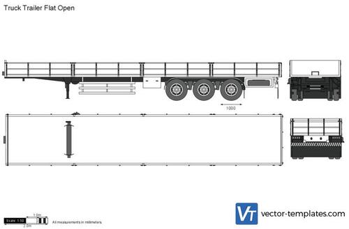 Truck Trailer Flat Open