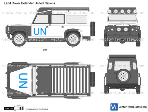 Land Rover Defender United Nations