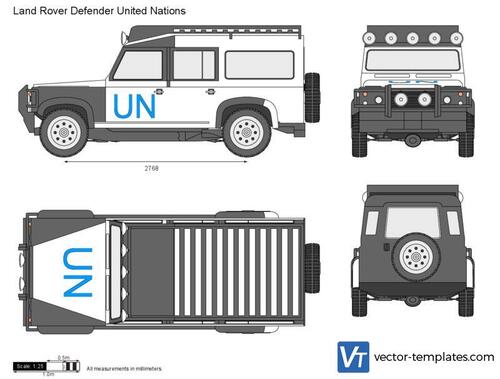 Land Rover Defender United Nations