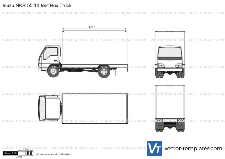 Isuzu NKR 55 14-feet Box Truck